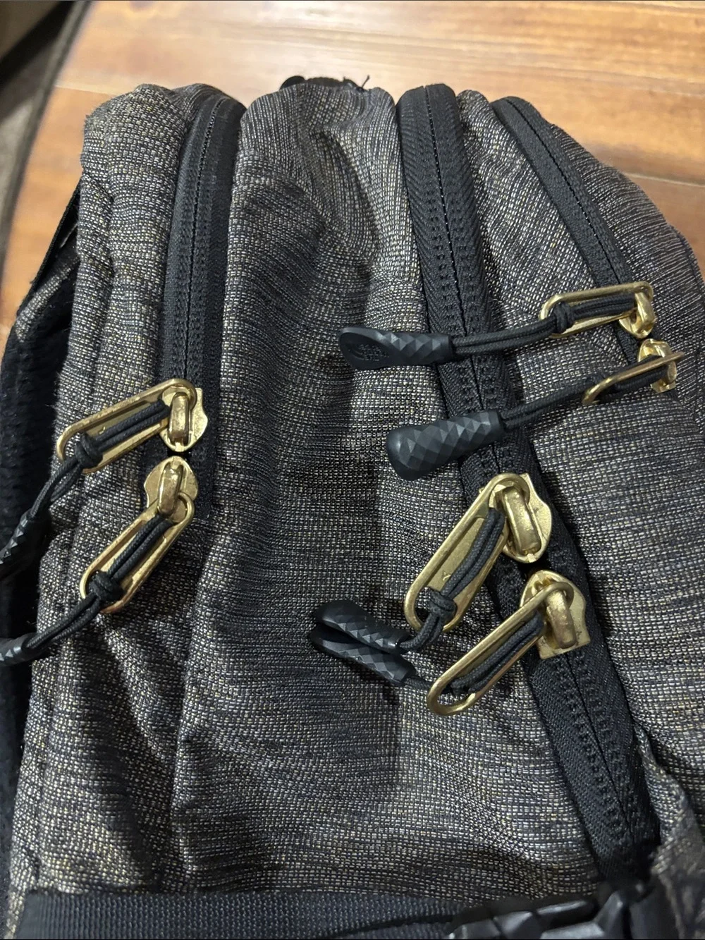 The North Face Borealis Backpack - Grey/Black with Gold Hardware
